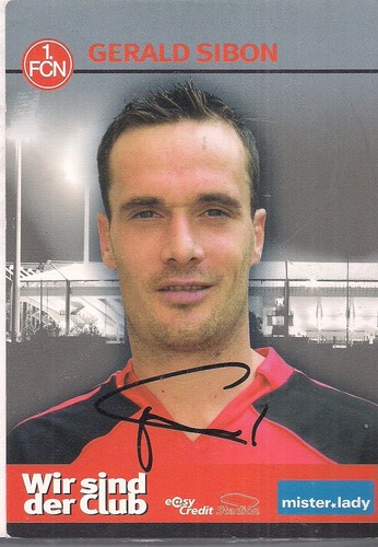 Autogramm gerald sibon - autogramm,