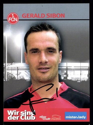 Gerald sibon autogrammkarte - gerald,